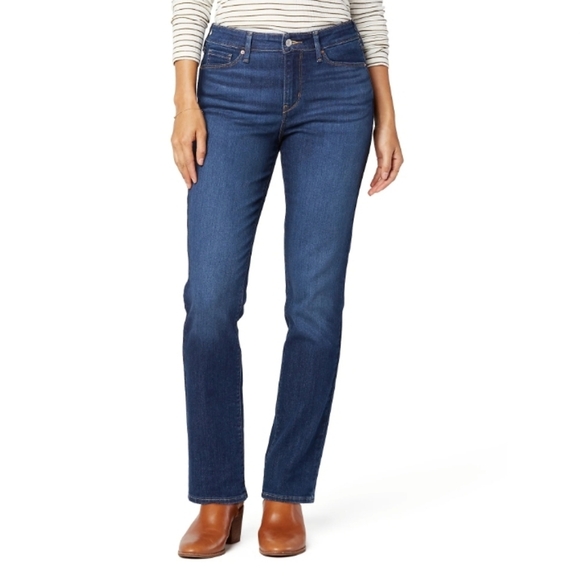 Signature Levi Mid Rise Modern Slim Ankle Jean Pants - Picture 1 of 12